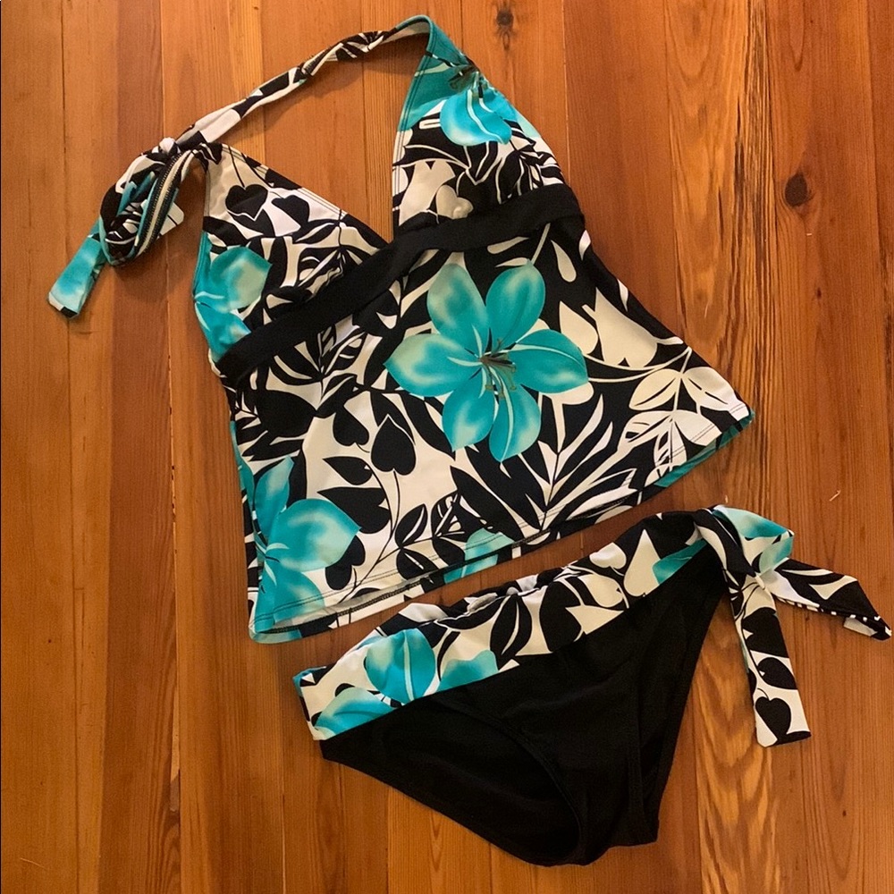 Sessa Floral Halter Bikini Set